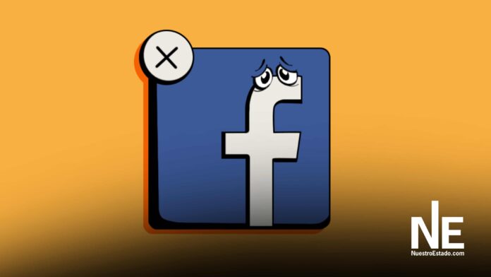 Mensaje de error de Facebook indicando “Cuenta temporalmente no disponible” durante fallas reportadas por usuarios.